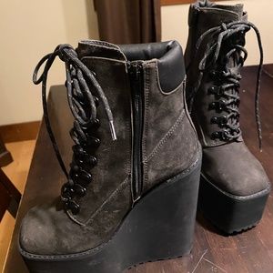 Brand new Dolls kill platform boots with tags
